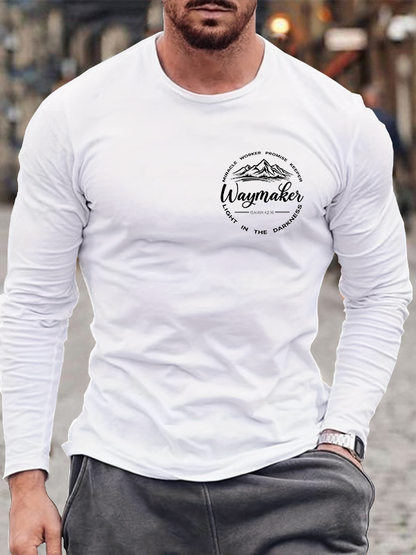 Waymaker, Isaiah 42:16 Christian Cotton Long Sleeve T-Shirt