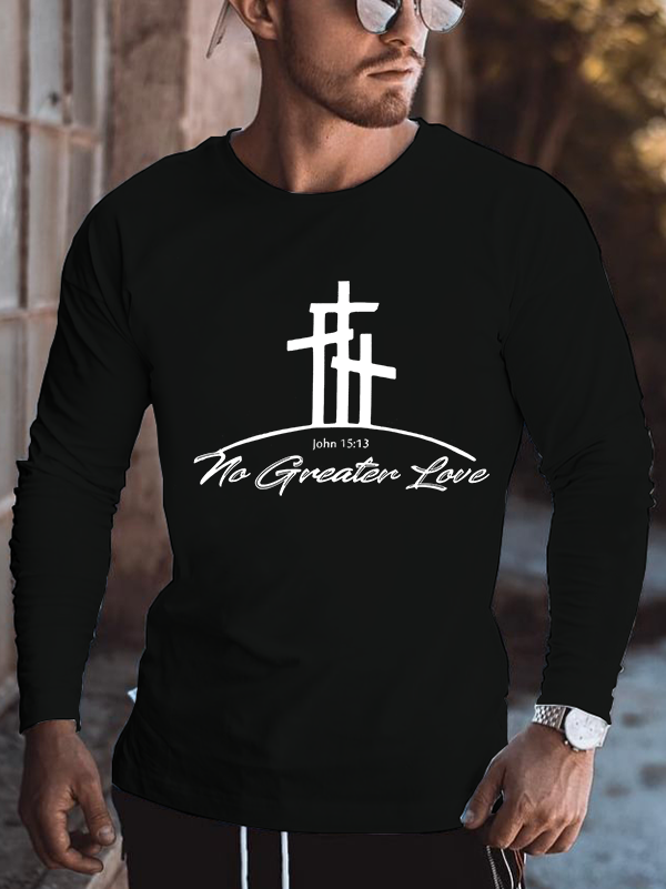 No Greater Love  Cotton Long Sleeve T-Shirt
