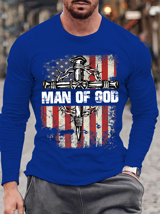 Man Of God Men's Long Sleeve T-Shirt