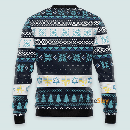 Happy Hanukkah Ugly Christmas Sweater For Men And Women