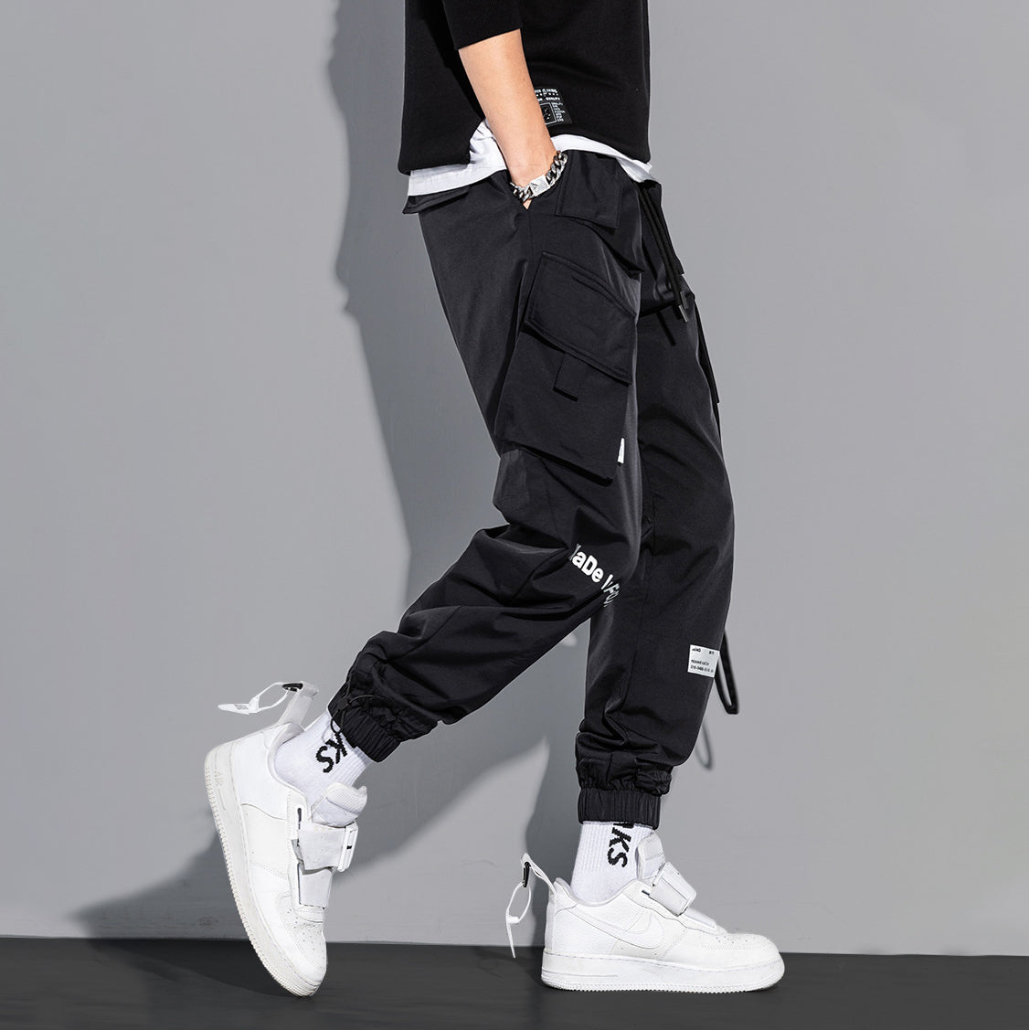 Techwear Thickened Casual Cargo Pants