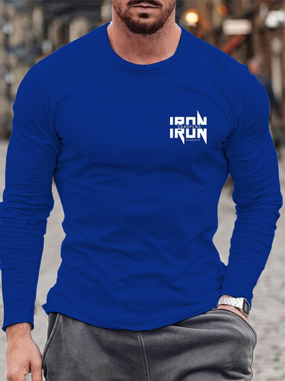 IRON SHARPENS IRON Proverbs 27:17 Christian Cotton Long Sleeve T-Shirt