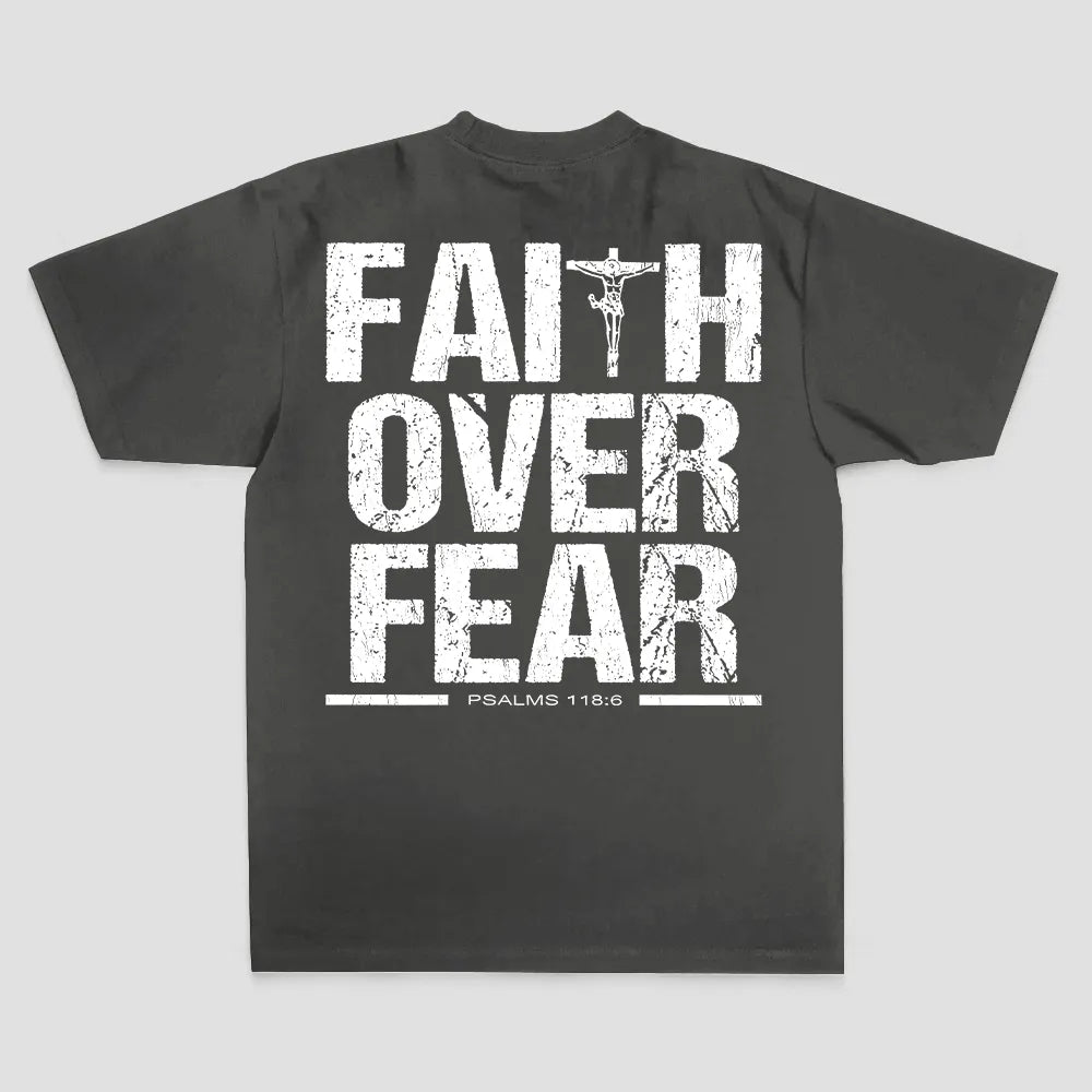 Faith Over Fear Printed Men's T-shirt