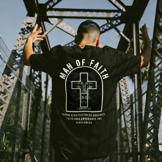 Man Of Faith Printed Men's T-shirt