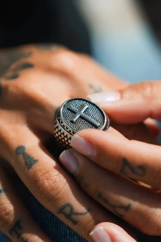 Risen Savior Ring- Silver