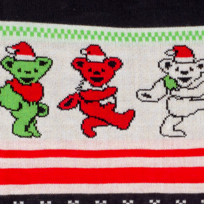 Unisex Dancing Bears Print Crew Neck Ugly Christmas Sweatshirt