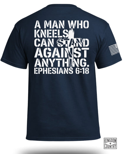 A Man Who Kneels Can Stand Against Anything T-Shirt