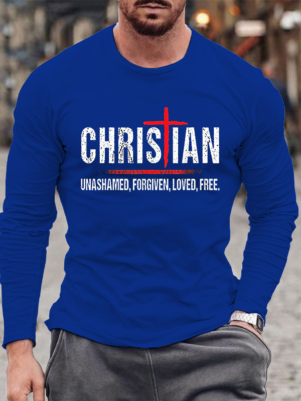 Christian Jesus Cross Long Sleeve T-Shirt