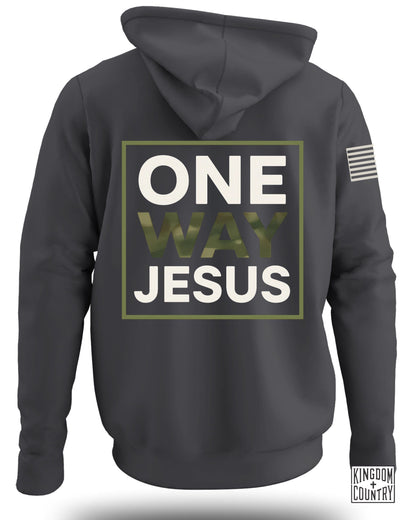 One Way Jesus Camo Hoodie