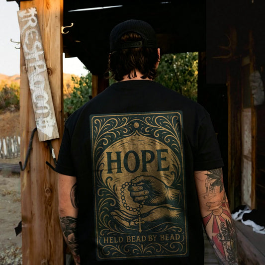 Hope Held Bead By Bead Printed Men's T-shirt