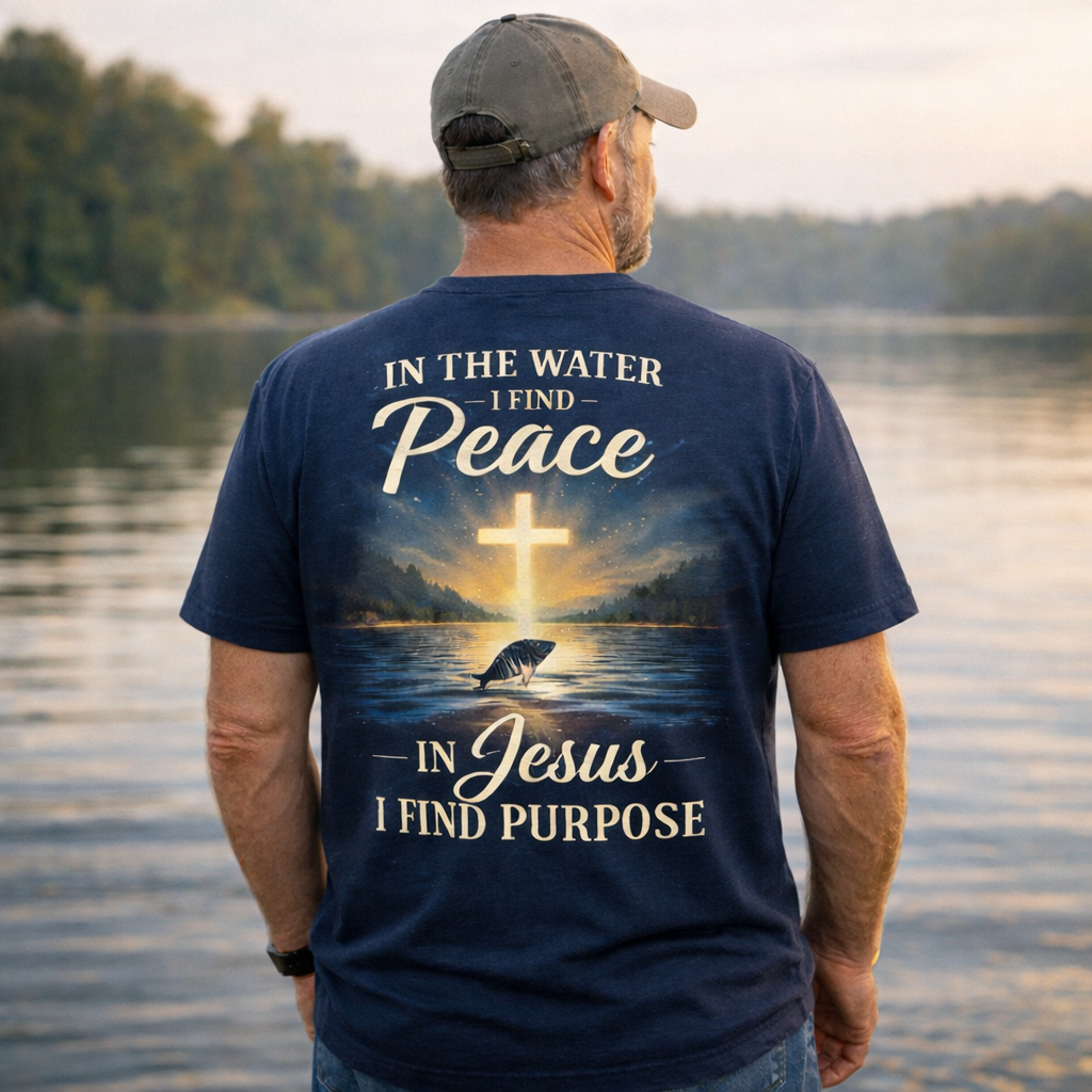 In The Water I Find Peace - In Jesus I Find Purpose T-Shirt