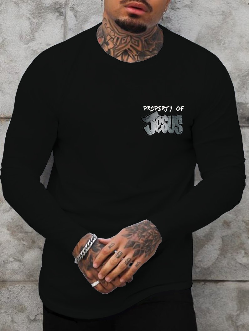 Property of Jesus Cotton Long Sleeve T-Shirt
