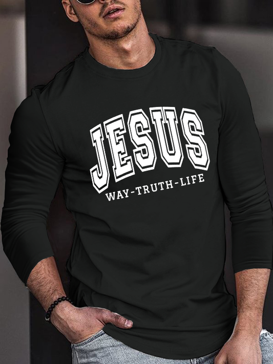 Jesus Way Truth Life Long Sleeve T-Shirt