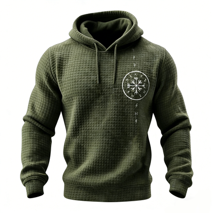 Nordic Viking Vegvísir Valhalla Casual Long-Sleeve Hoodie