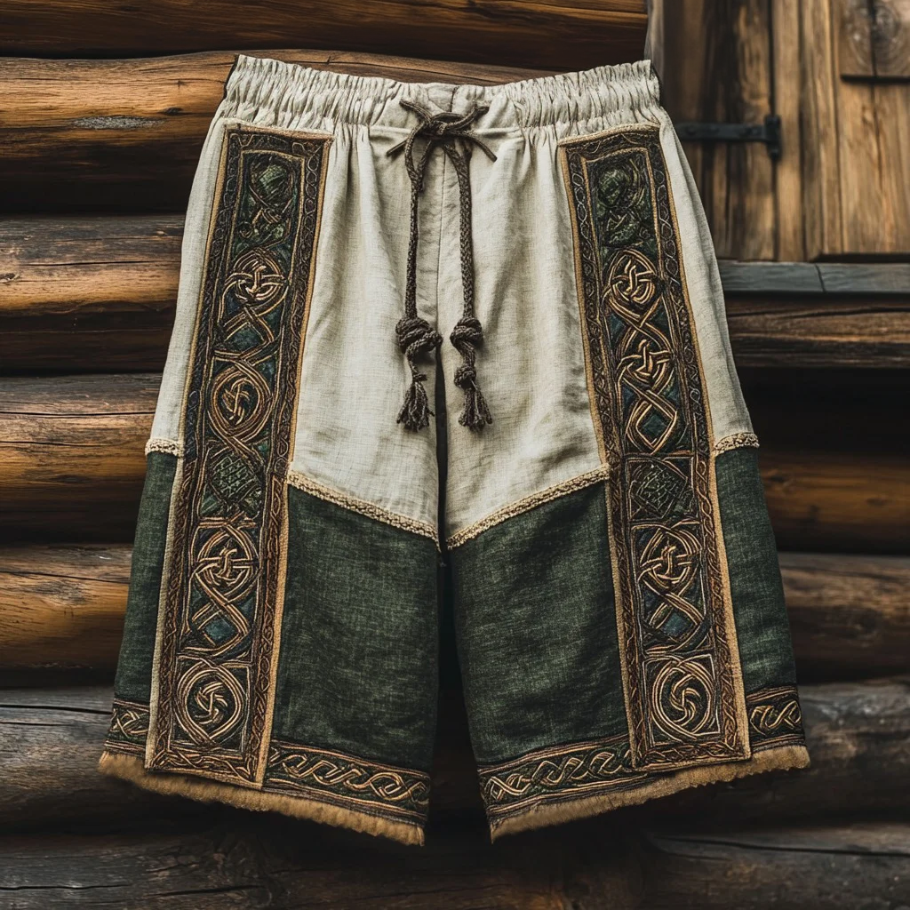 Men's Viking Life Tree Rune Mythical Art Graphics Sports Shorts