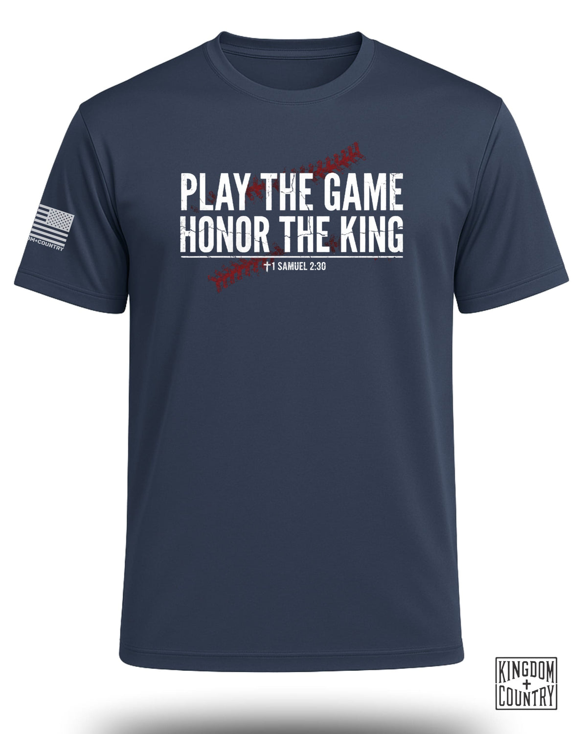 Play The Game Faith Baseball Performance Shirt