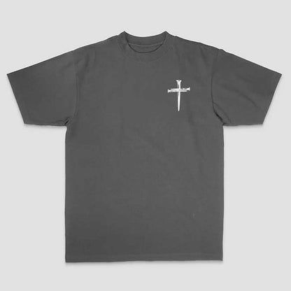 If You Bring Up My Past You Should Know That Jesus Dropped The Charges Printed Men's T-shirt