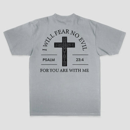 I Will Fear No Evil Printed Men's T-shirt