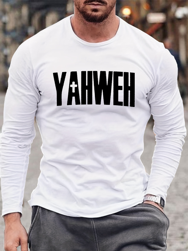 YAHWEH Christian Cotton Long Sleeve T-Shirt