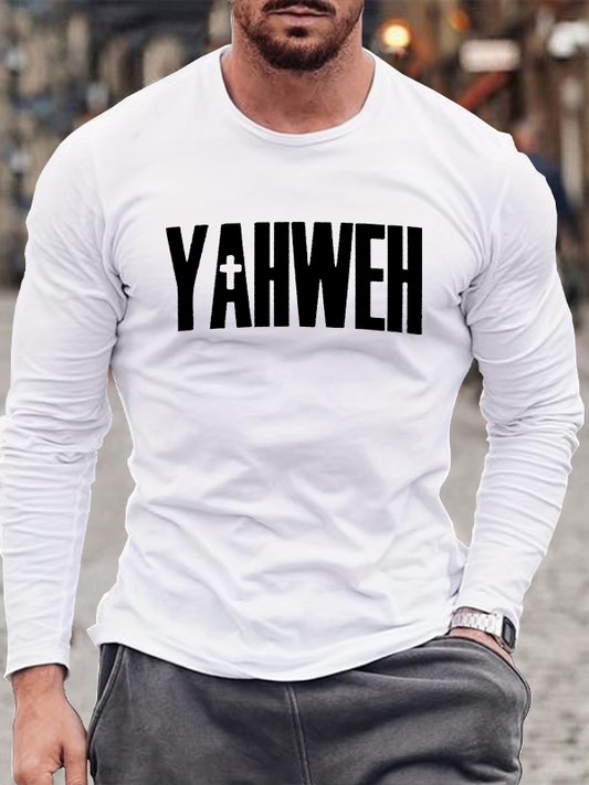 YAHWEH Christian Cotton Long Sleeve T-Shirt
