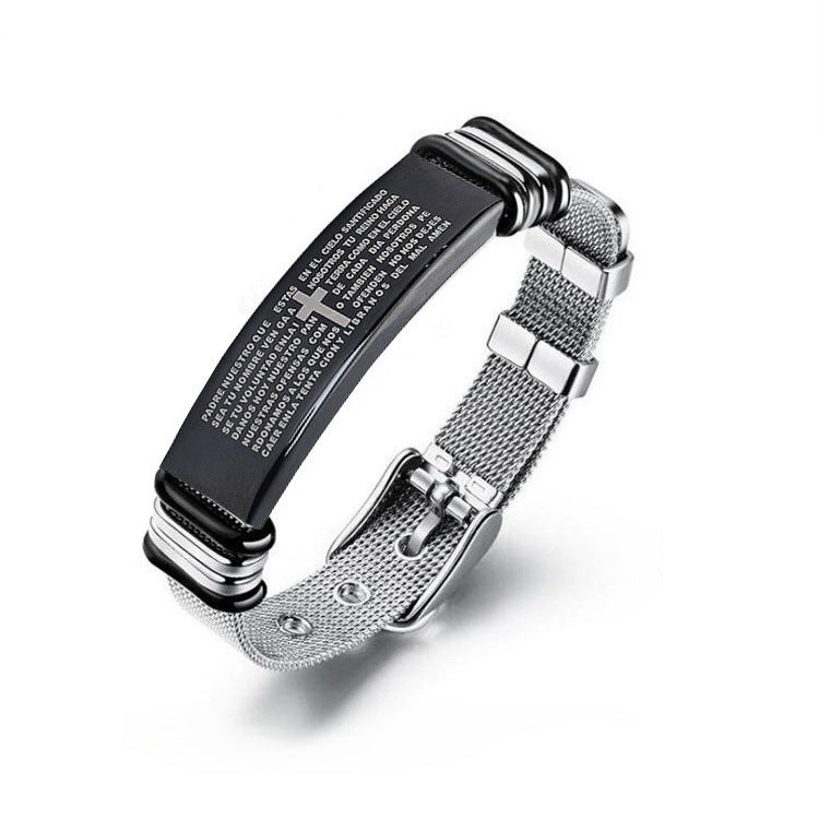 Bible Cross Bracelet