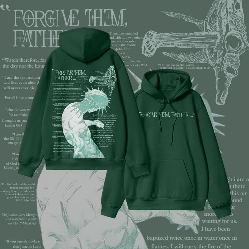 Forgive Them,Father Bible Verses Print Hoodie