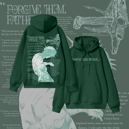 Forgive Them,Father Bible Verses Print Hoodie