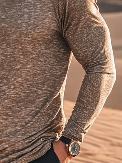 Men's Outdoor Sun Protection Breathable Cool Hooded Sun Protection Long Sleeve Top