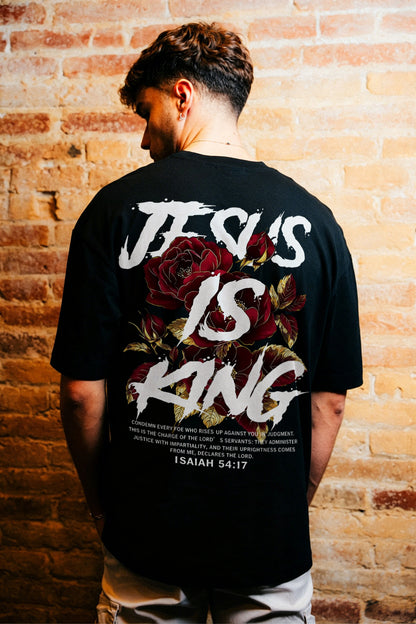 Jesus Is King, Isaiah 54:17 Printed Men's T-shirt