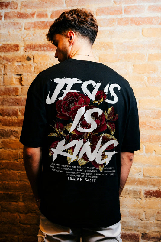 Jesus Is King, Isaiah 54:17 Printed Men's T-shirt