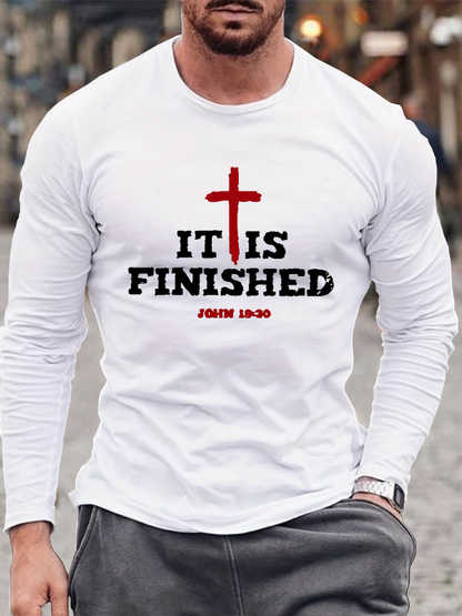It Is Finished  Cotton Long Sleeve T-Shirt