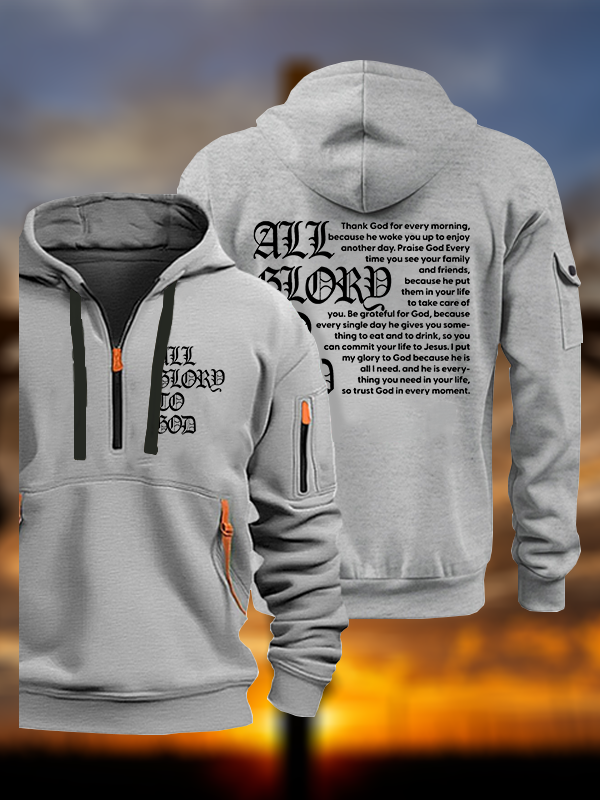 All Glory To God Jesus God Christian Zipper Hoodies