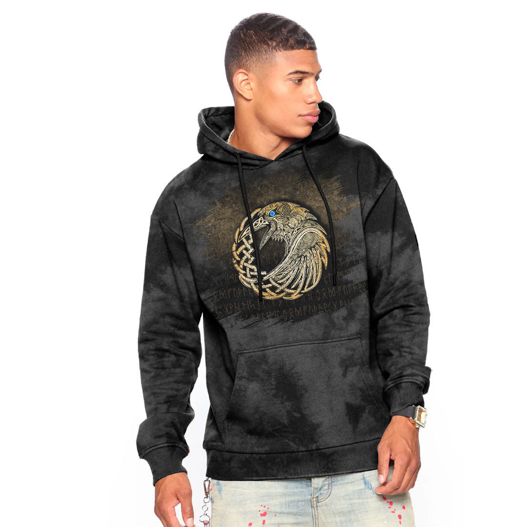 Raven Gold Viking Hoodie