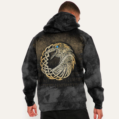 Raven Gold Viking Hoodie