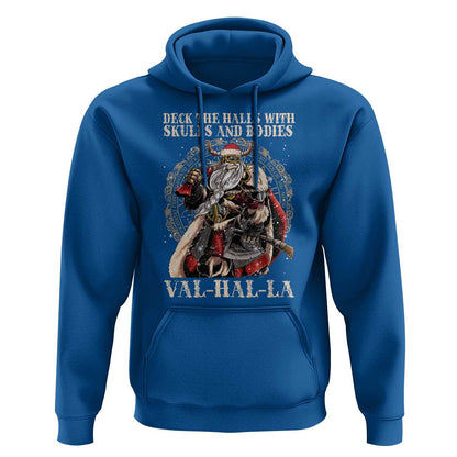 Viking Christmas Deck The Halls With Skulls And Bodies Valhalla Viking Hoodie Cotton