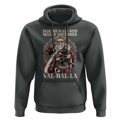 Viking Christmas Deck The Halls With Skulls And Bodies Valhalla Viking Hoodie Cotton