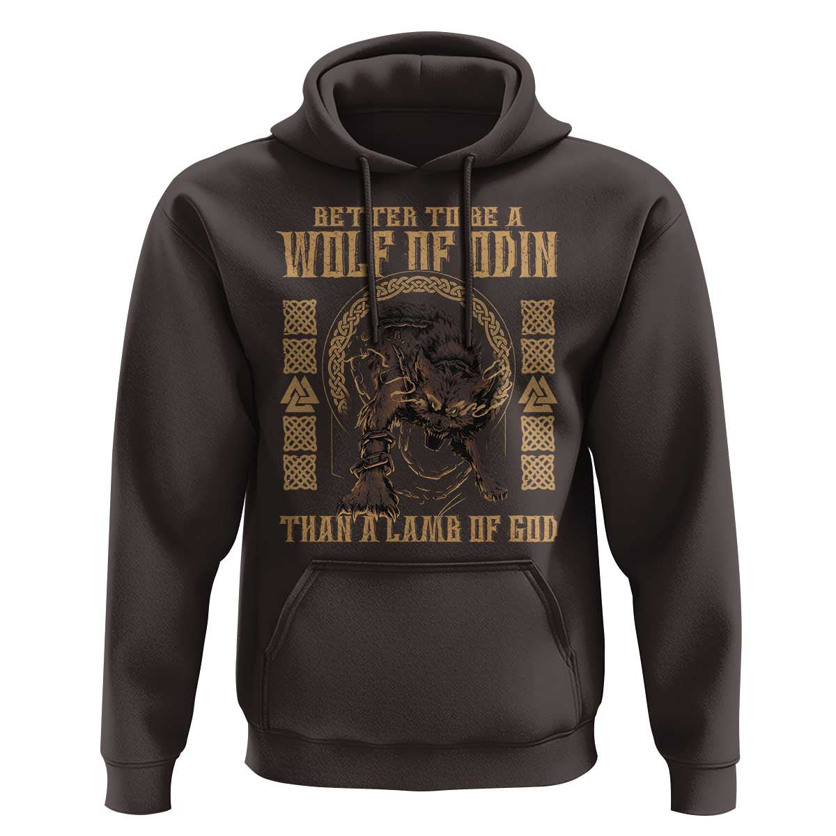 Better To Be Wolf Of Odin Norse Mythology Viking Hoodie Cotton