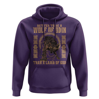 Better To Be Wolf Of Odin Norse Mythology Viking Hoodie Cotton