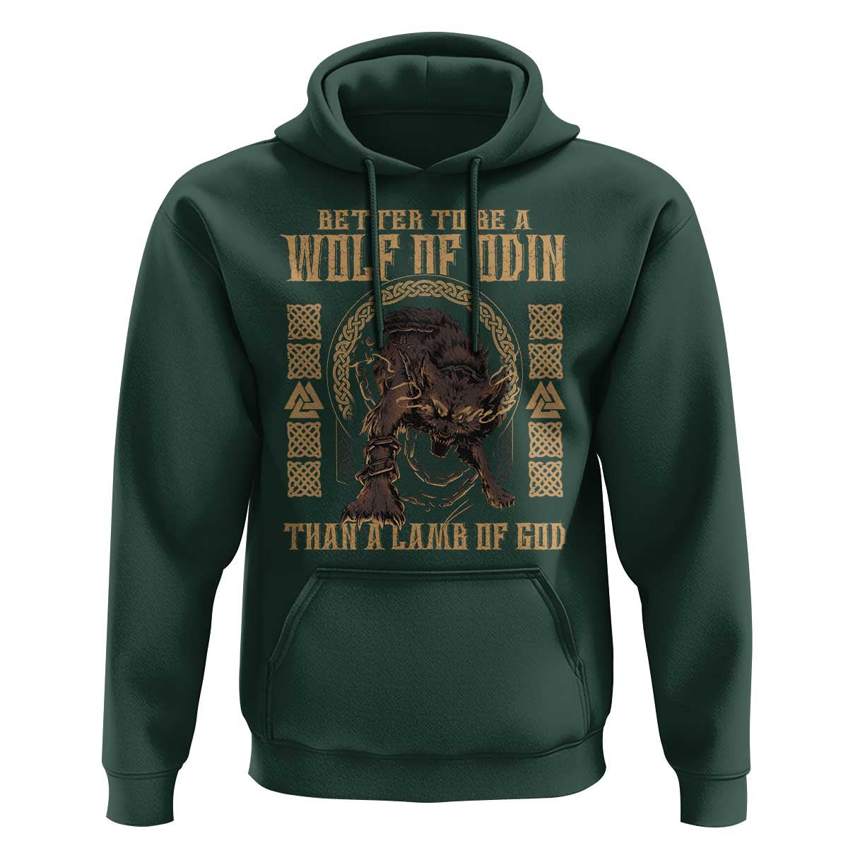 Better To Be Wolf Of Odin Norse Mythology Viking Hoodie Cotton