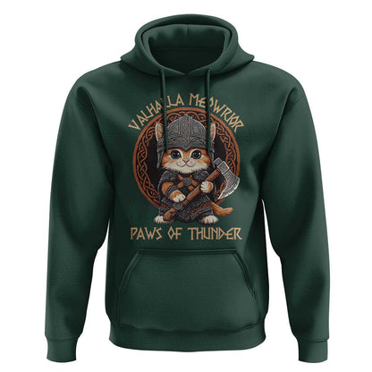 Viking Cat Norse Mythology Cat Warrior Viking Hoodie Cotton