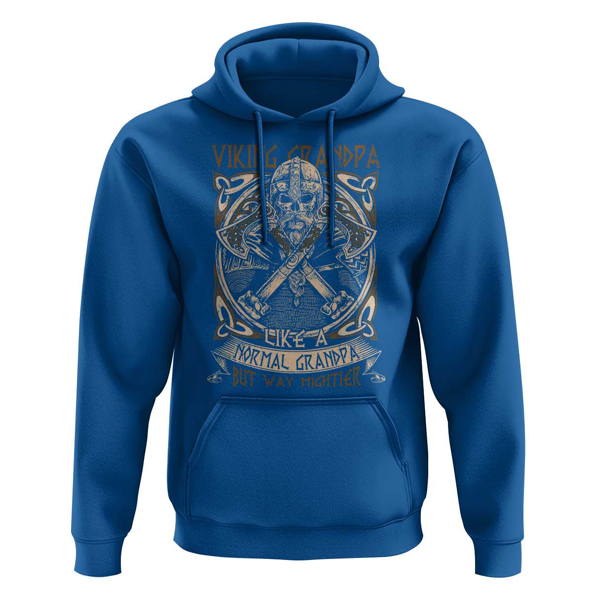 Viking Grandpa Like A Normal Grandpa But Way Mightier Viking Hoodie Cotton