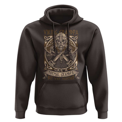 Viking Grandpa Like A Normal Grandpa But Way Mightier Viking Hoodie Cotton