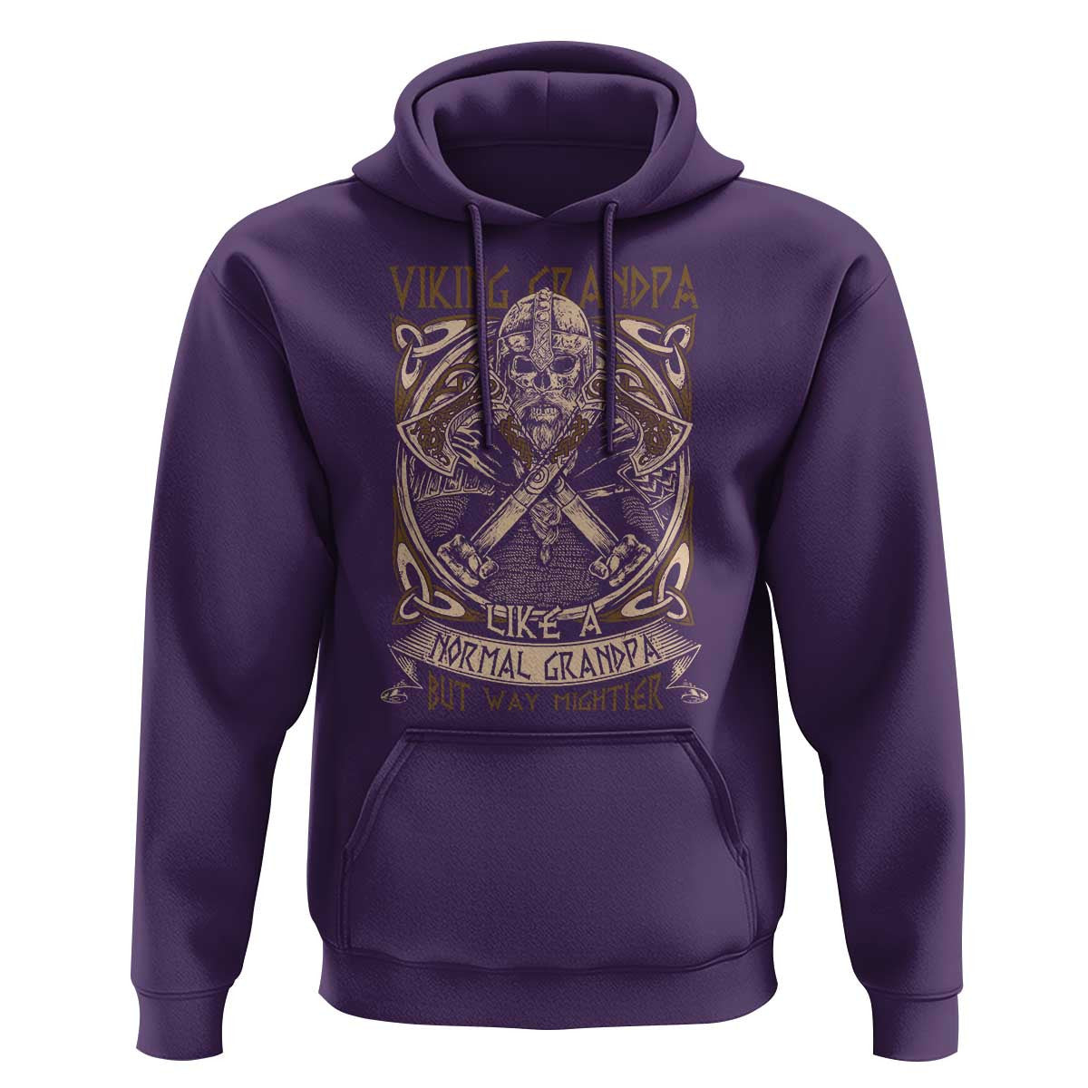 Viking Grandpa Like A Normal Grandpa But Way Mightier Viking Hoodie Cotton