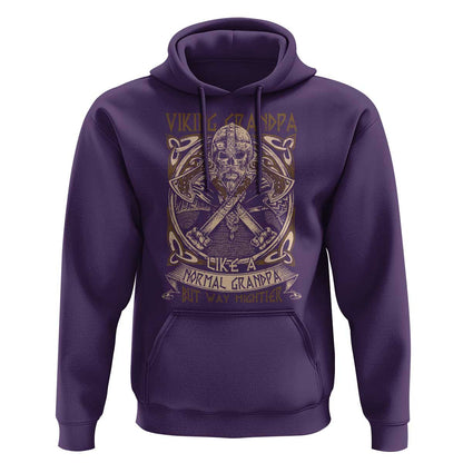 Viking Grandpa Like A Normal Grandpa But Way Mightier Viking Hoodie Cotton