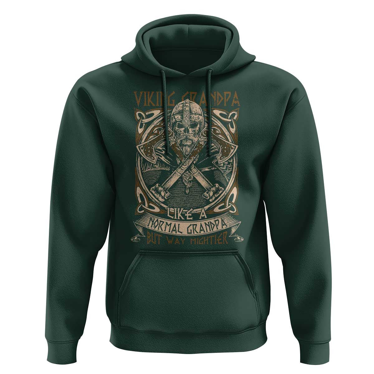 Viking Grandpa Like A Normal Grandpa But Way Mightier Viking Hoodie Cotton