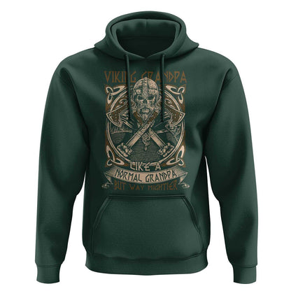 Viking Grandpa Like A Normal Grandpa But Way Mightier Viking Hoodie Cotton