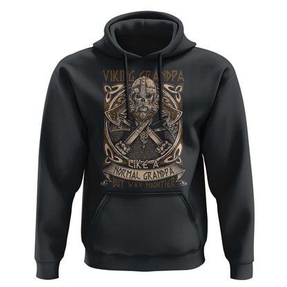 Viking Grandpa Like A Normal Grandpa But Way Mightier Viking Hoodie Cotton