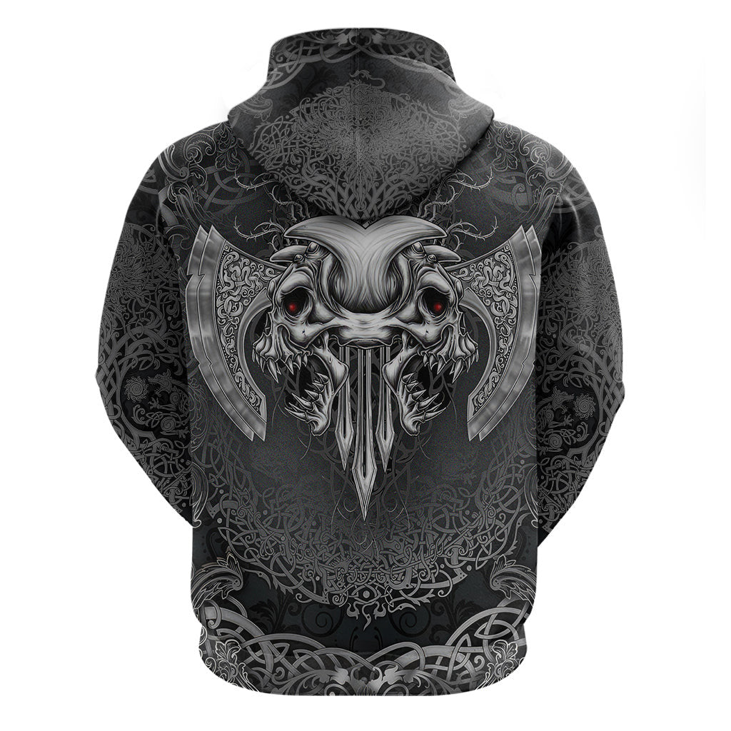 Until Valhalla Viking Skull Viking Hoodie