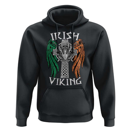 Irish Vintage Shamrock Celtic Viking Skull Viking Hoodie Cotton