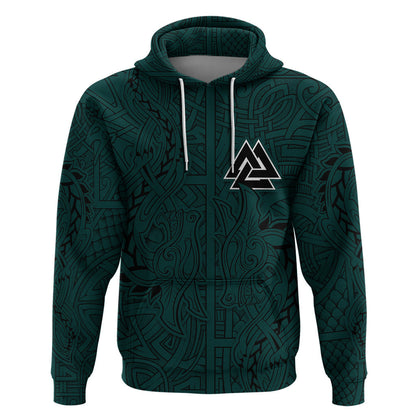 Ravens Hugin And Munin Viking Hoodie